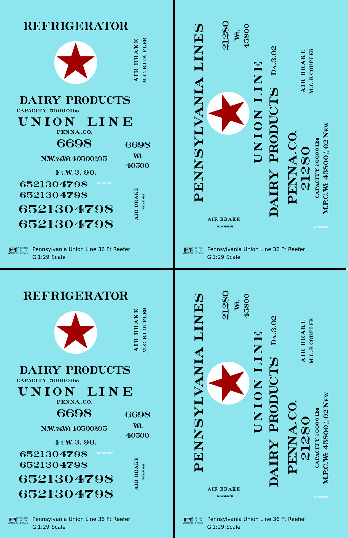 Pennsylvania Union Line Wood Ice Reefer Black