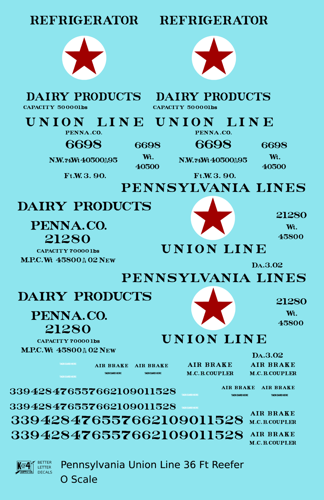 Pennsylvania Union Line Wood Ice Reefer Black