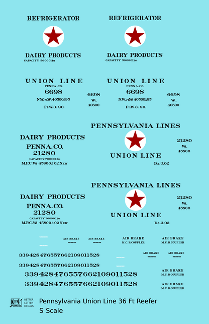 Pennsylvania Union Line Wood Ice Reefer Black