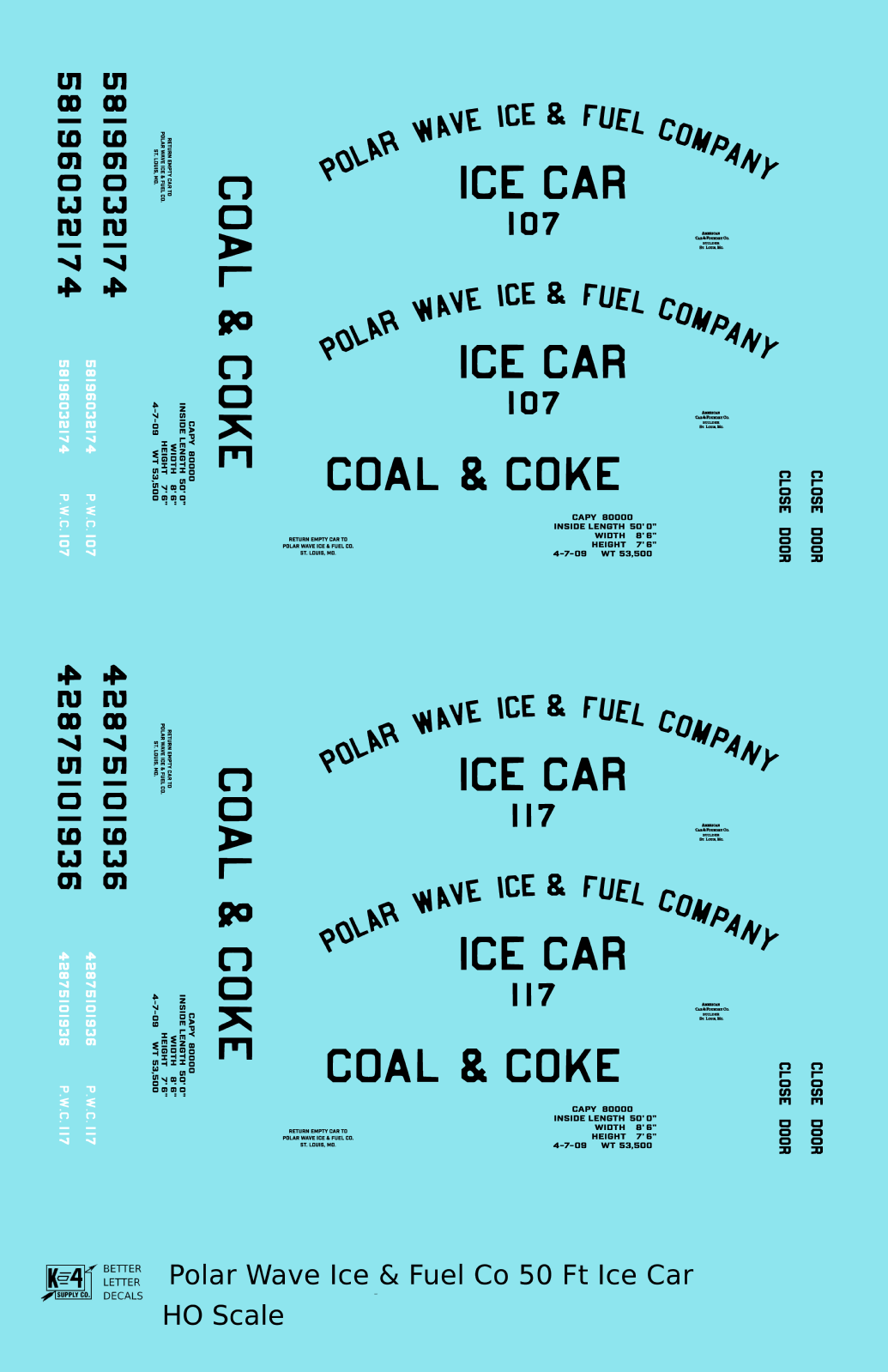 Polar Wave Ice & Fuel Ice Reefer Insulated Car Black
