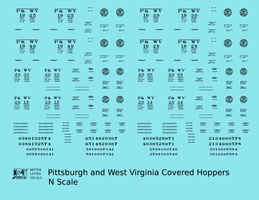 Pittsburgh and West Virginia Covered Hopper Black