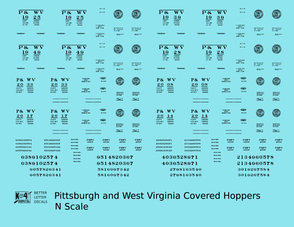 Pittsburgh and West Virginia Covered Hopper Black