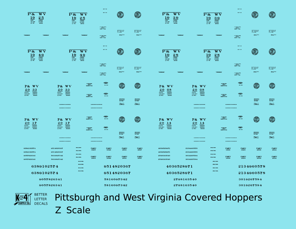 Pittsburgh and West Virginia Covered Hopper Black