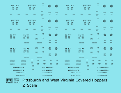 Pittsburgh and West Virginia Covered Hopper Black