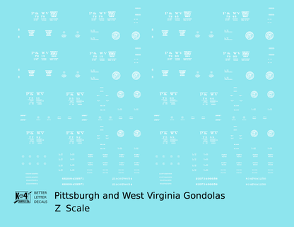 Pittsburgh and West Virginia Gondola White