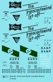 Quanah, Acme and Pacific (GARX) 50 Ft Plug Door Boxcar Black and Green The Transcontinental Cut-Off