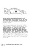 Vintage Style Meatball and Square Race Car Numbers