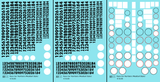 Vintage Style Meatball and Square Race Car Numbers