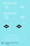 Reading 40 Ft Boxcar White Diamond Logo