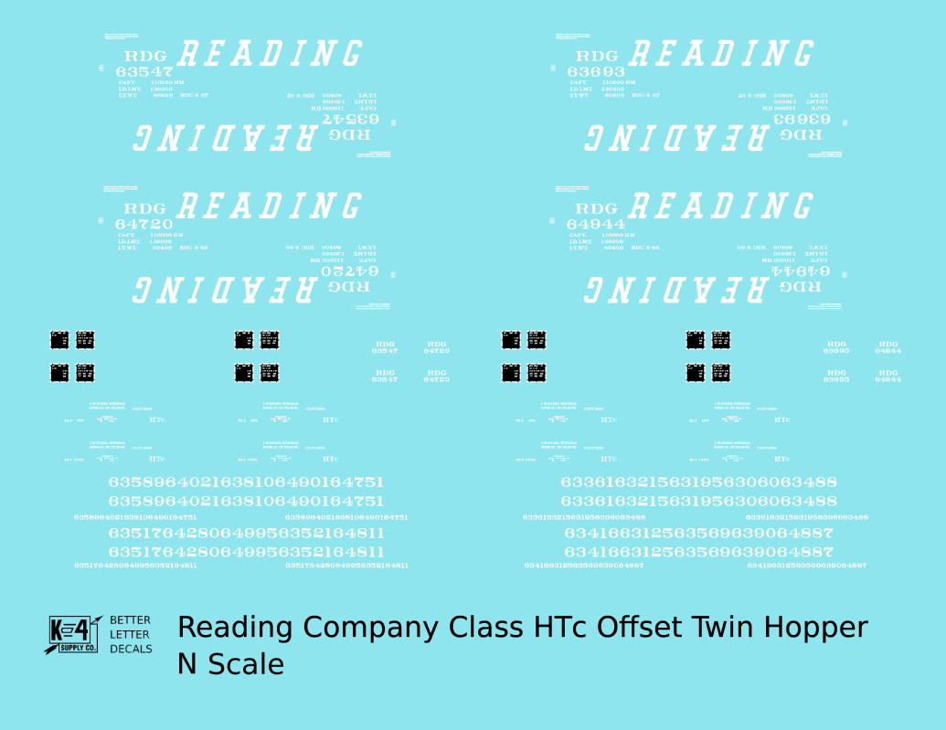 Reading Class HTC Offset Twin Hopper White