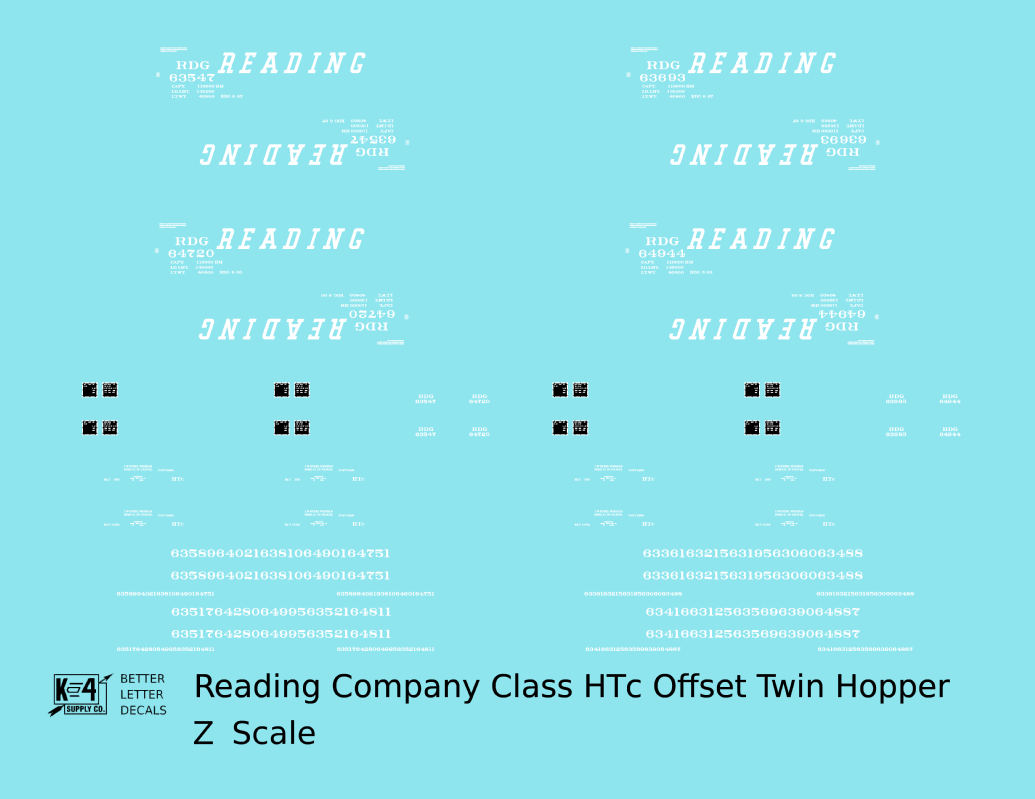 Reading Class HTC Offset Twin Hopper White