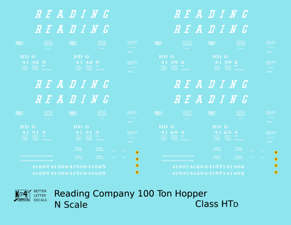 Reading HTD 100 Ton Hopper White and Black