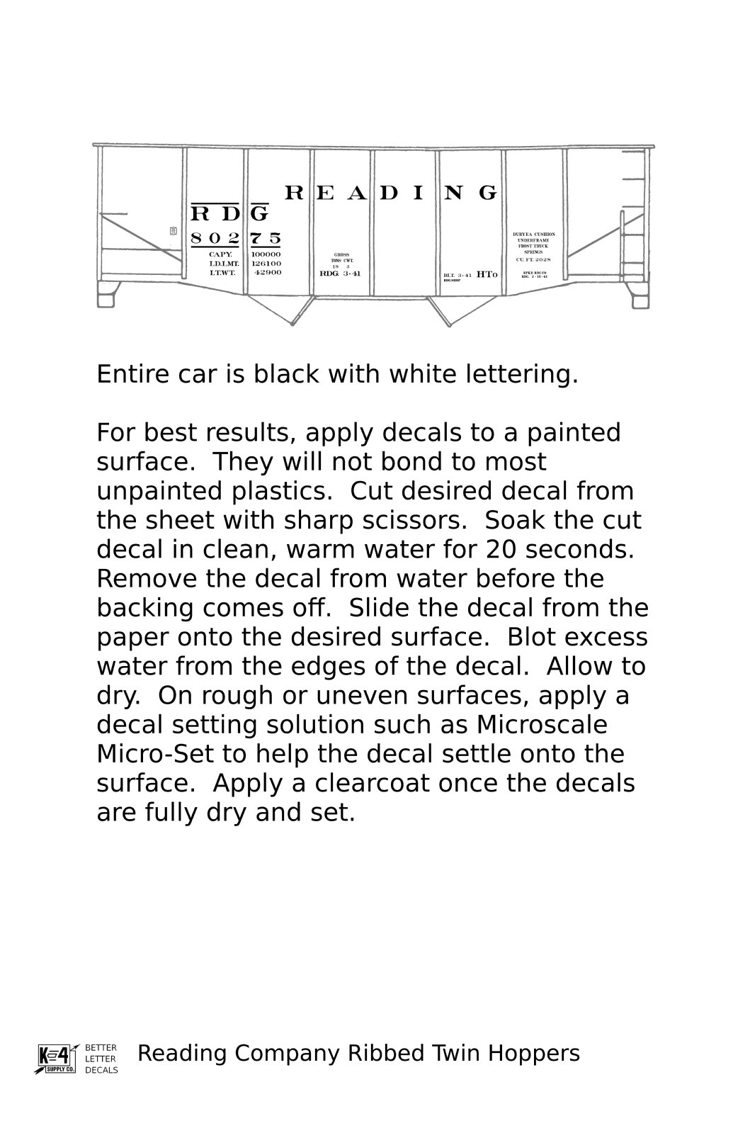 Reading Ribbed Twin Hopper White Roman Letter