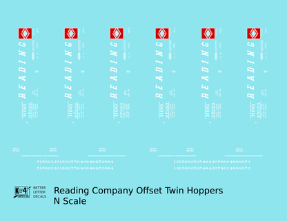 Reading Offset Twin Hopper White Speed Letter