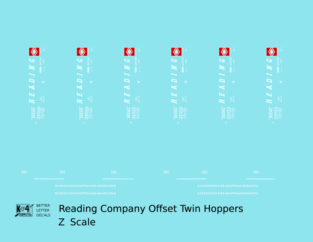 Reading Offset Twin Hopper White Speed Letter