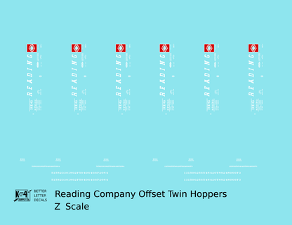 Reading Offset Twin Hopper White Speed Letter