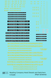 Reading Diesel Locomotive Dulux Gold Early Plain Scheme - Decal - Choose Scale