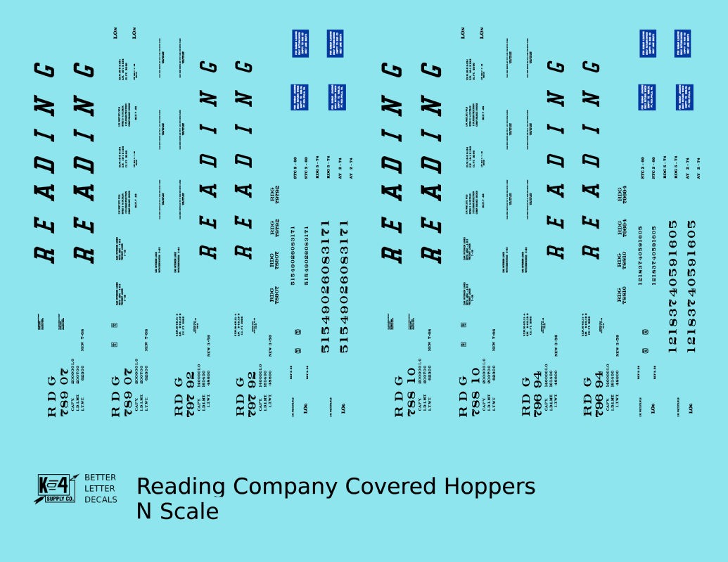 Reading Covered Hopper Black