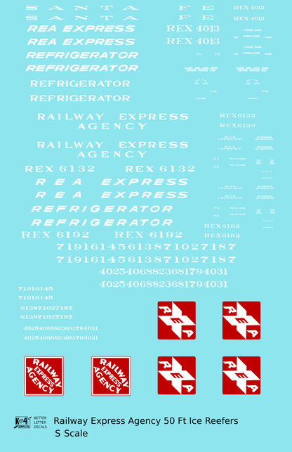 Railway Express Agency Steel Ice Reefer Red and White