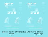 Richmond Fredericksburg & Potomac 40 Boxcar RF&P Virginia Logo 