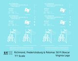 Richmond, Fredericksburg & Potomac 50 Ft Boxcar White RF&P