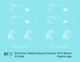 Richmond, Fredericksburg & Potomac 50 Ft Boxcar White RF&P