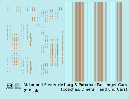 Richmond, Fredericksburg and Potomac Passenger Car Bronze Gold