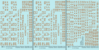 Richmond, Fredericksburg and Potomac Passenger Car Bronze Gold  - Decal - Choose Scale