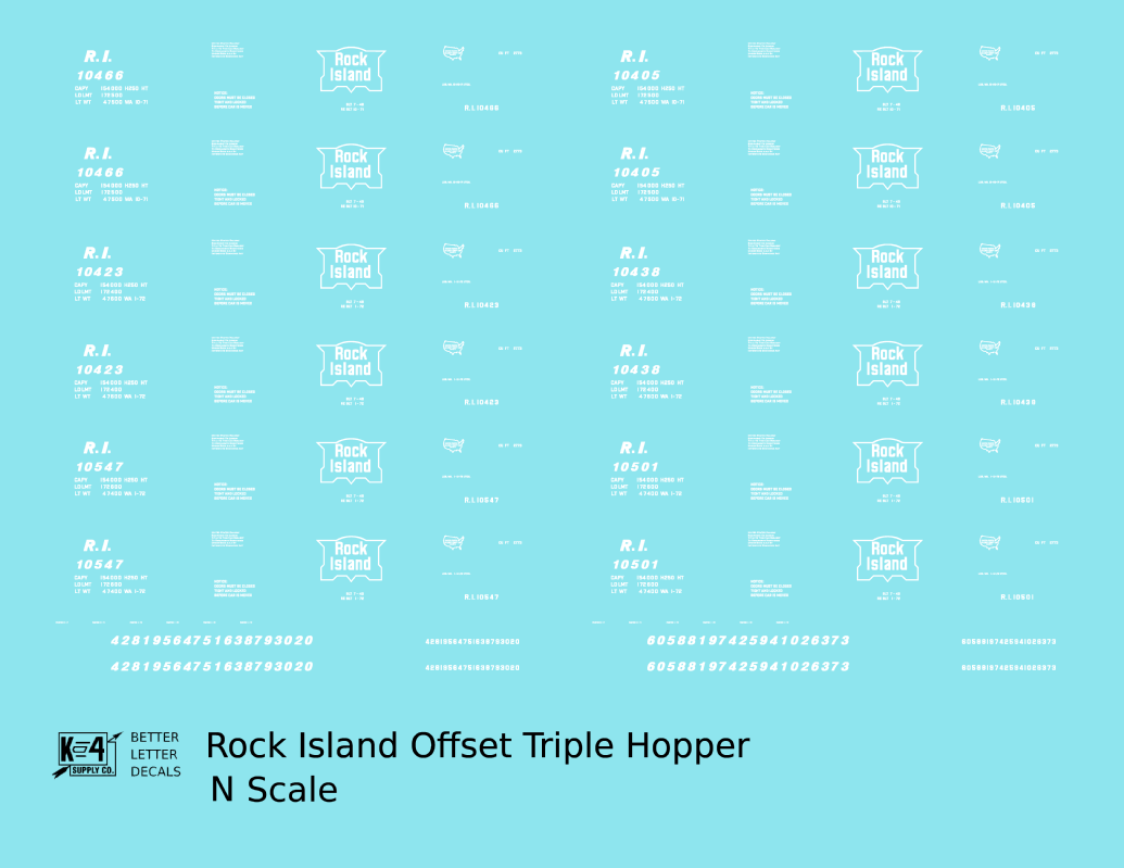 Rock Island Offset Triple Hopper White