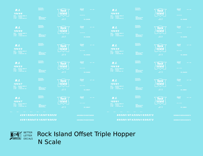 Rock Island Offset Triple Hopper White