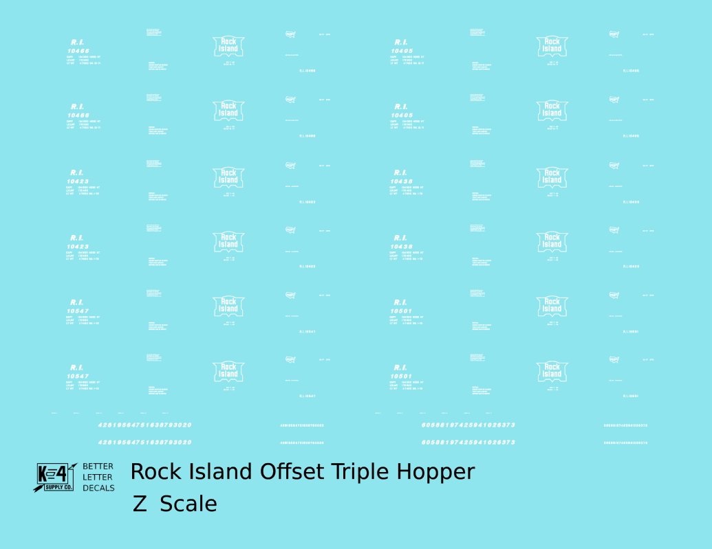 Rock Island Offset Triple Hopper White
