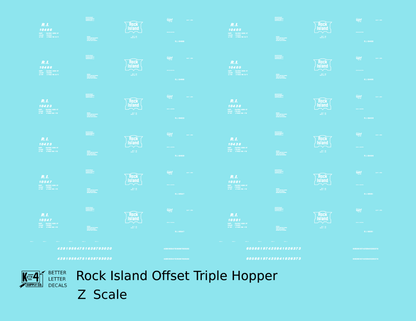 Rock Island Offset Triple Hopper White