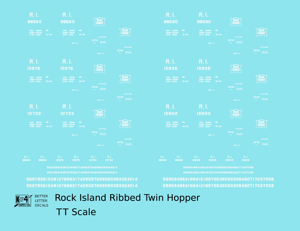 Rock Island Ribbed Twin Hopper White