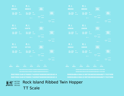 Rock Island Ribbed Twin Hopper White
