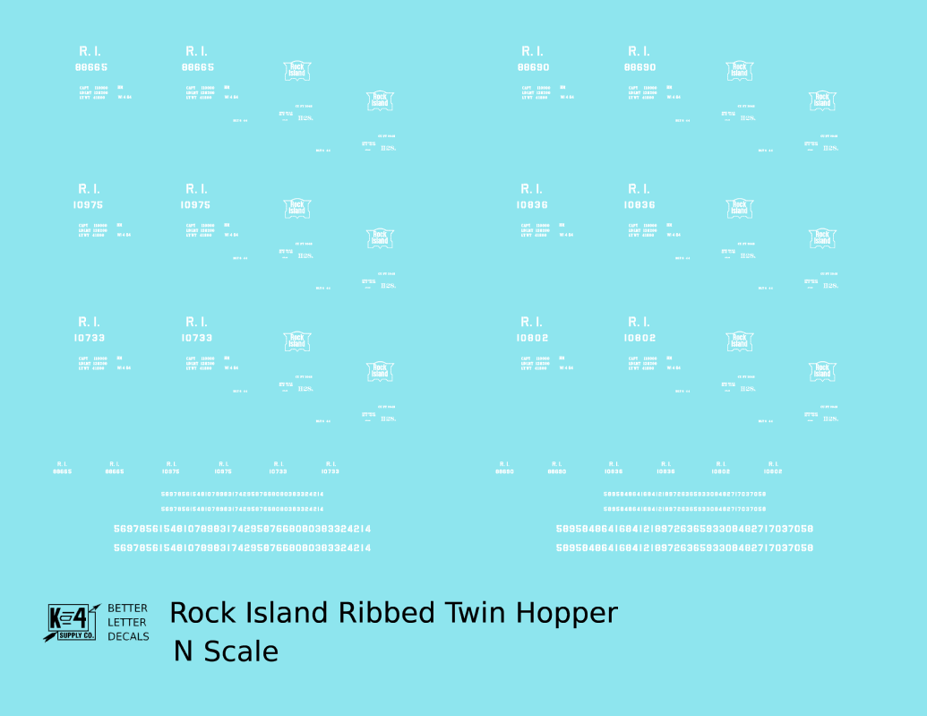Rock Island Ribbed Twin Hopper White