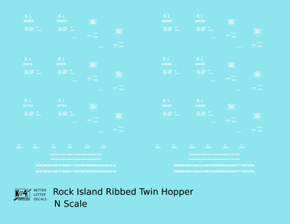 Rock Island Ribbed Twin Hopper White
