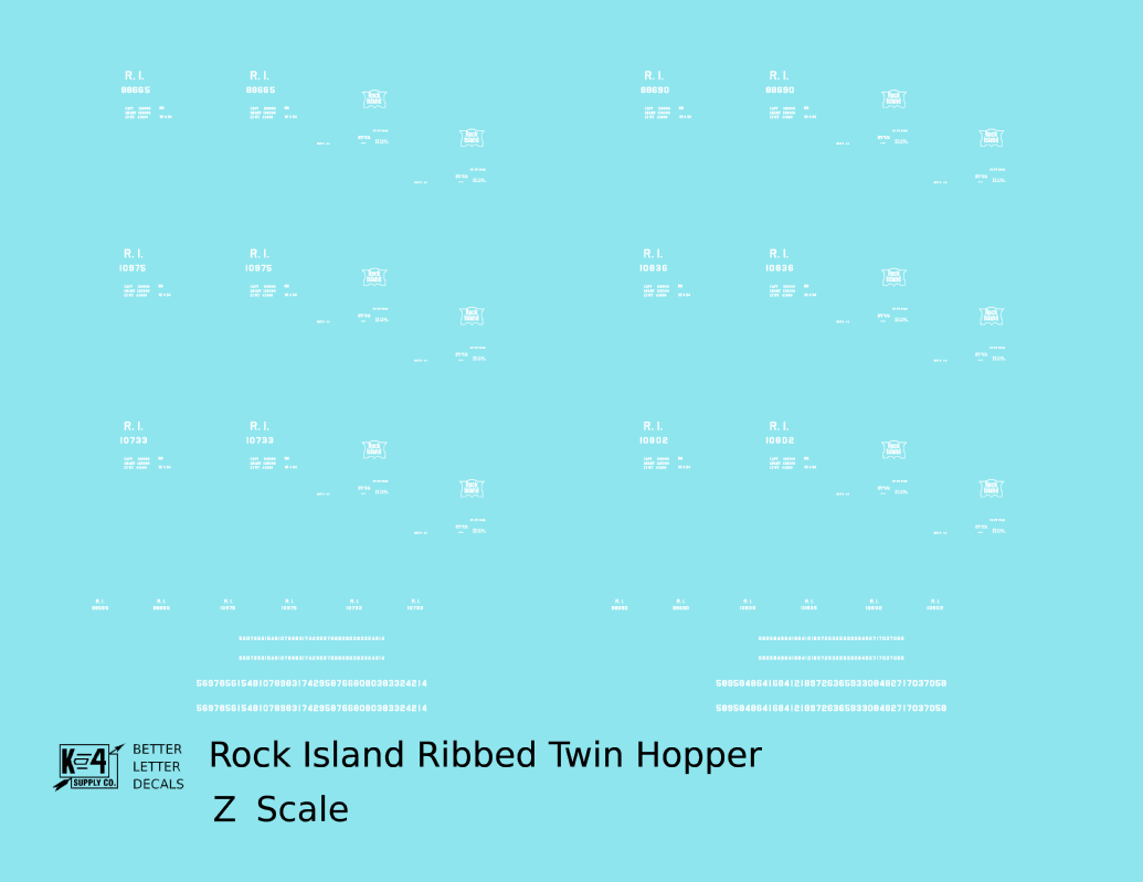 Rock Island Ribbed Twin Hopper White