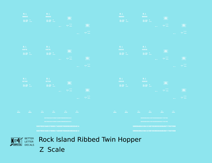 Rock Island Ribbed Twin Hopper White