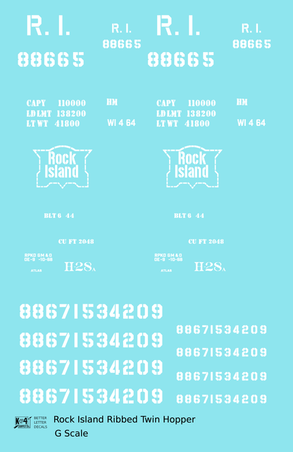 Rock Island Ribbed Twin Hopper White