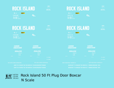 Rock Island 50 Ft Plug Door Boxcar Cushion Underframe Insulated