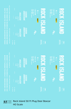 Rock Island 50 Ft Plug Door Boxcar Cushion Underframe Insulated