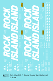 Rock Island 40 Ft Boxcar White Slant Lettering