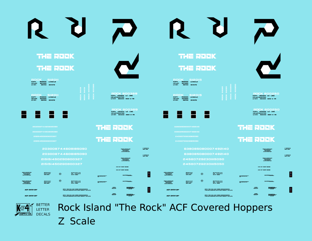 Rock Island ACF Covered Hopper White and Black