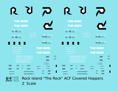 Rock Island ACF Covered Hopper White and Black