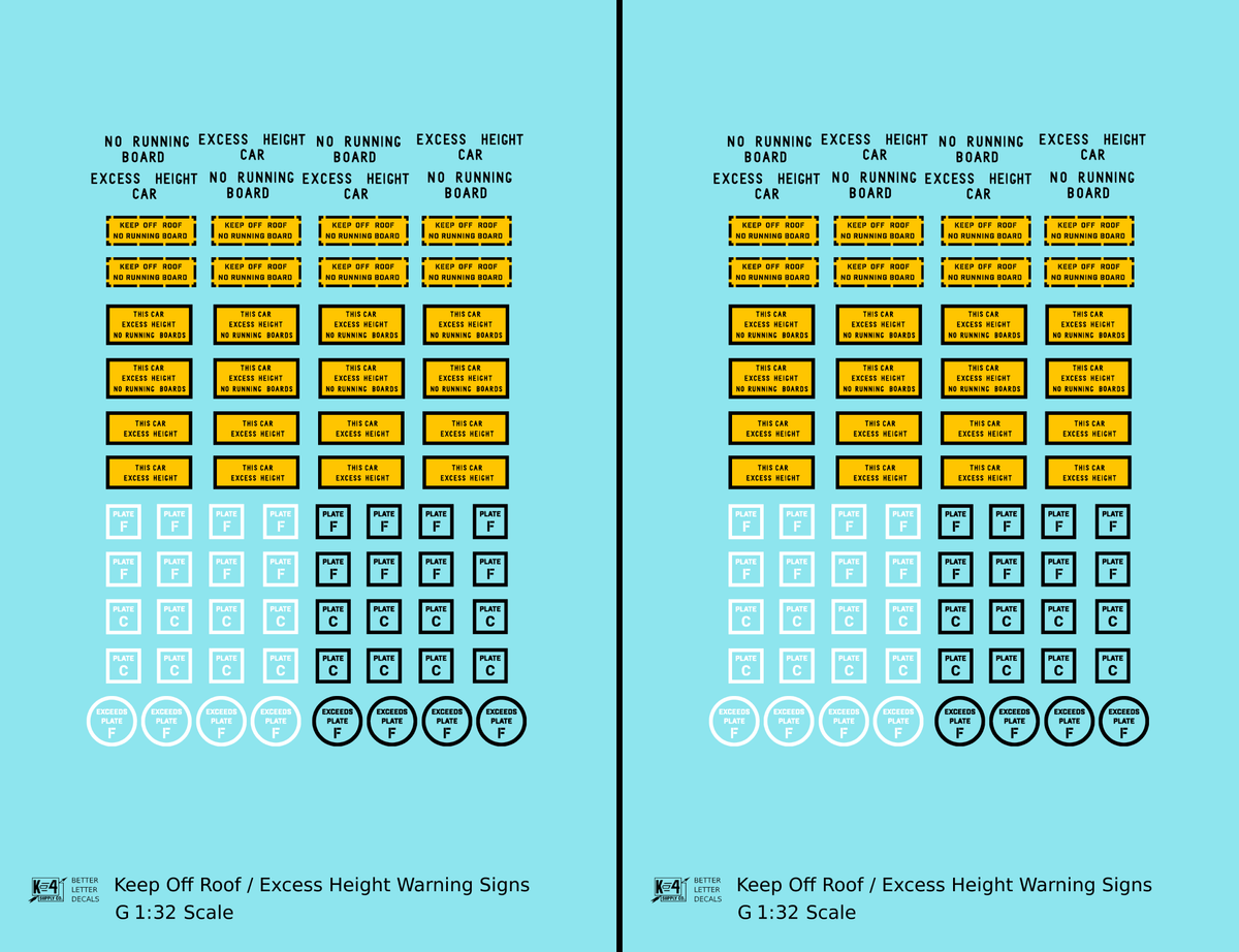 Excess Height Car Markings