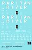 Raritan River 50 Ft Ribbed Boxcar White  - Decal - Choose Scale