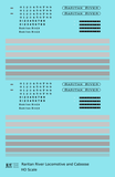 Raritan River Diesel Locomotive and Caboose  - Decal - Choose Scale