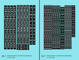 Railroad Roman Numberboards  White On Black Steam Or Diesel