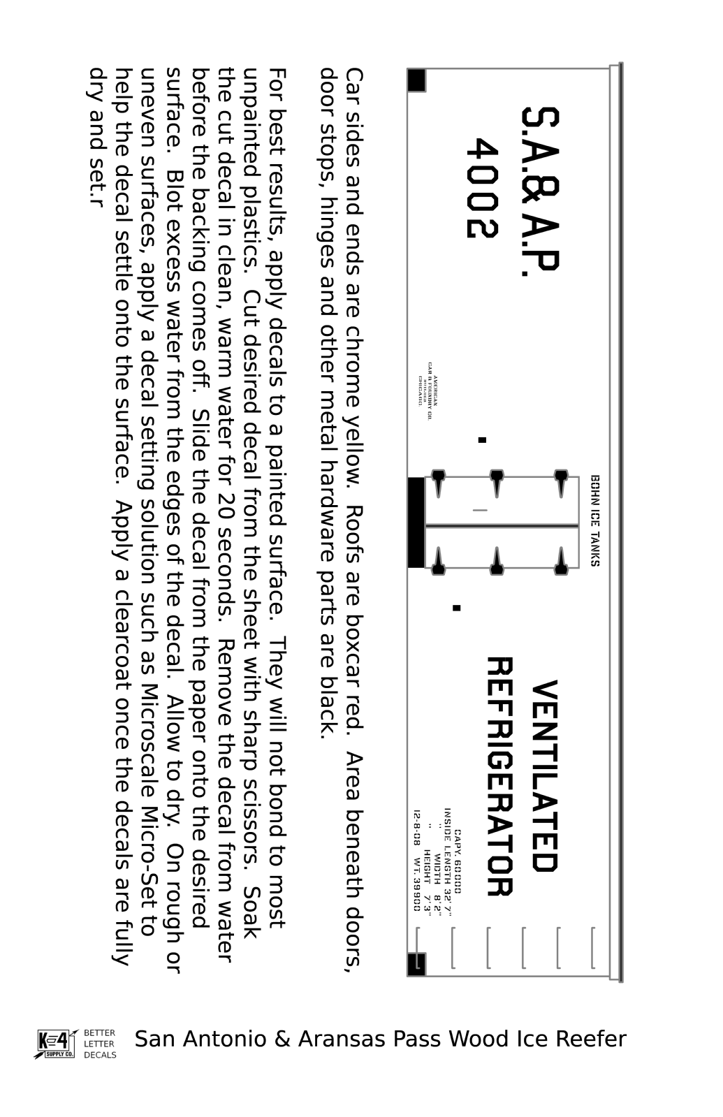 San Antonio and Aransas Pass Bohn Patent Ice Reefer Black