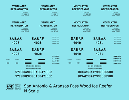 San Antonio and Aransas Pass Bohn Patent Ice Reefer Black